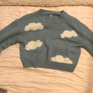 Blue light weight sweater